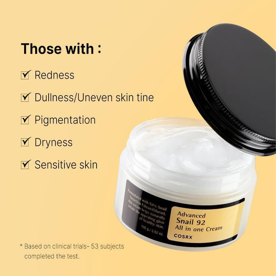 COSRX Advanced Snail 92 All in One Cream 100g for Oily Skin - Image 2