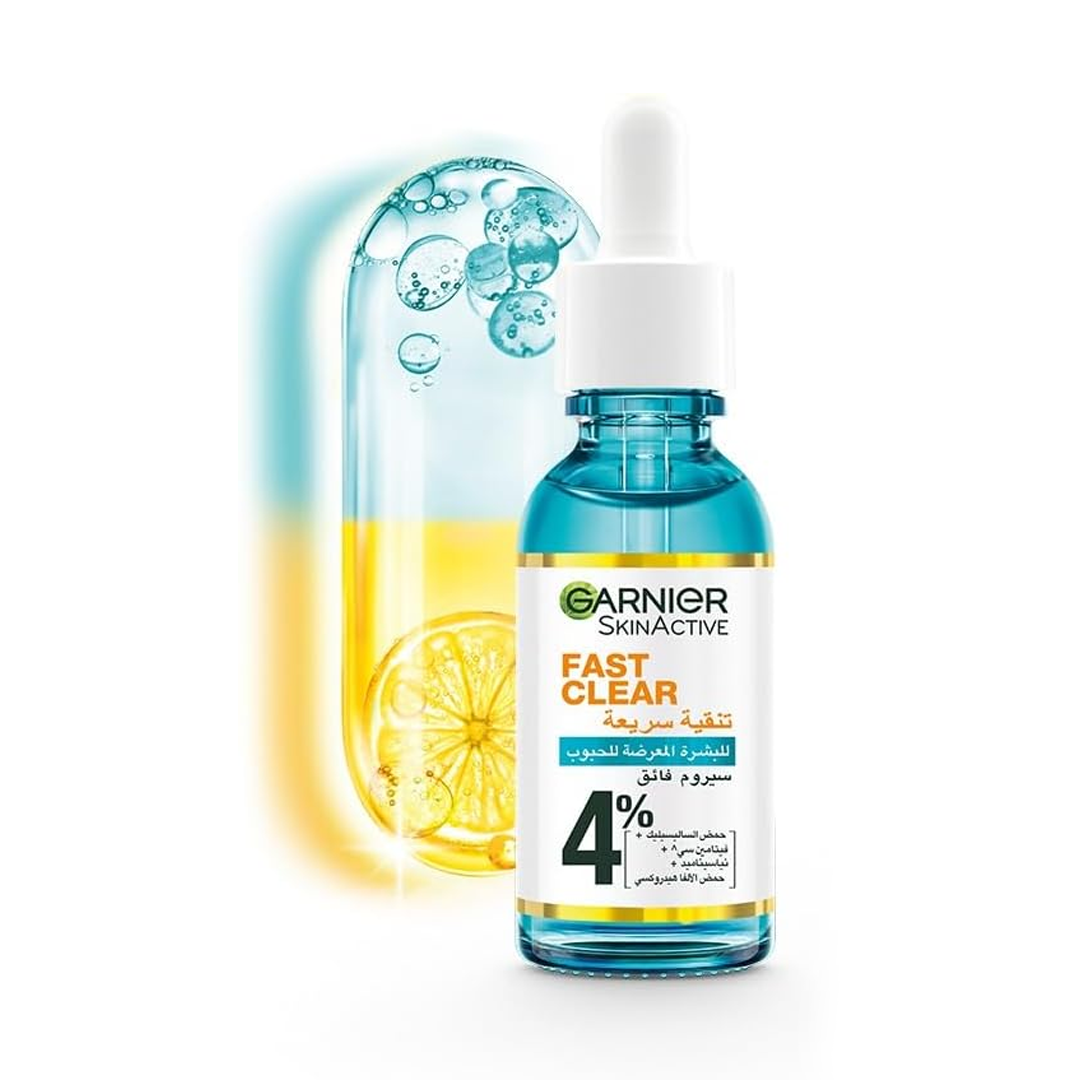 Garnier Skinactive Fast Clear Booster Face Serum With Salicylic Acid, 30ml