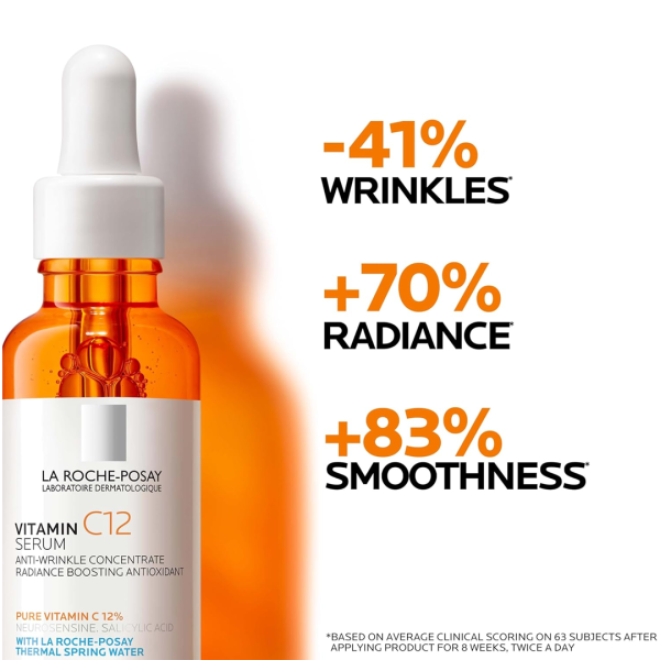 La Roche Posay 12% Pure Vitamin C Anti-Aging Face Serum For All Skin Types 30ml - Image 2