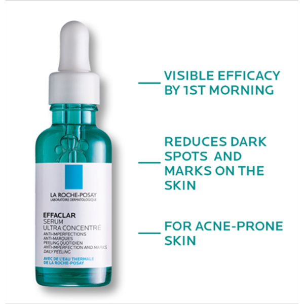 La Roche-Posay Effaclar Acne Serum with Salicylic Acid and Niacinamide for Oily and Acne Prone Skin 30ml - Image 2