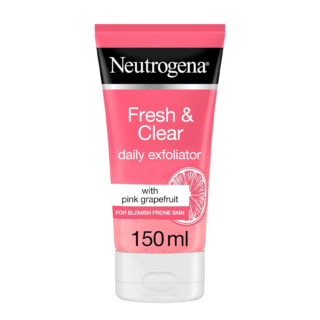 Neutrogena, Fresh & Clear Daily Exfoliator, Pink Grapefruit & Vitamin C, 150ml