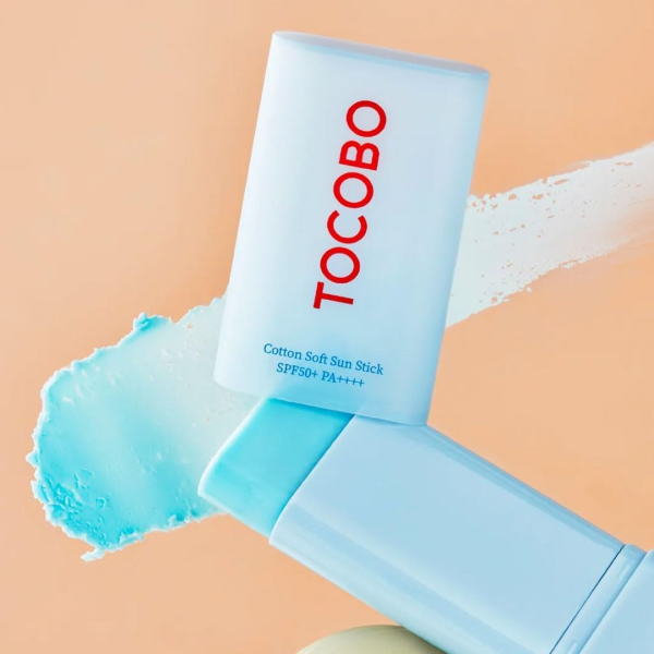 Tocobo Cotton Soft Sun Stick SPF50+ PA++++ - 19g Light Blue - Image 2