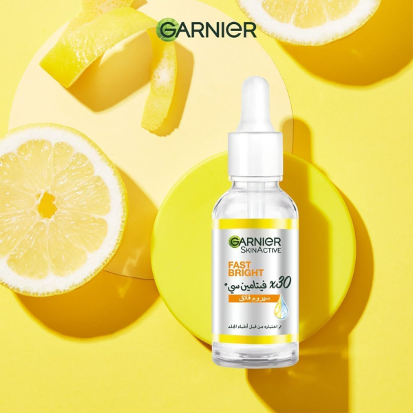 Garnier Fast Bright Skin Active Vitamin C + Niacinamide Anti-Dark Spot 30x Booster Serum 30ML - Image 3