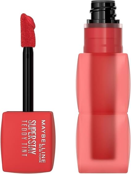 MAYBELLINE New York, Super Stay Teddy Tint Plushwear and Transferproof, Delivers up to 12 hours of Long-lasting Blurred Matte Soft Lip Color, 30 COQUETTISH - Image 4